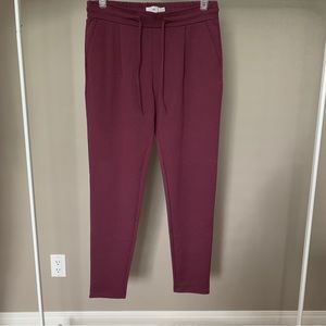 EUC - burgundy pull on pants